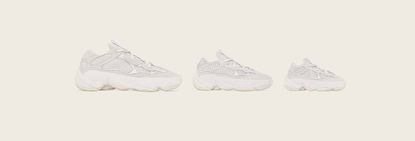  YEEZY 500 Bone White スニーカー adidas Yeezy 500 'Bone White' Release Date + Raffle Information