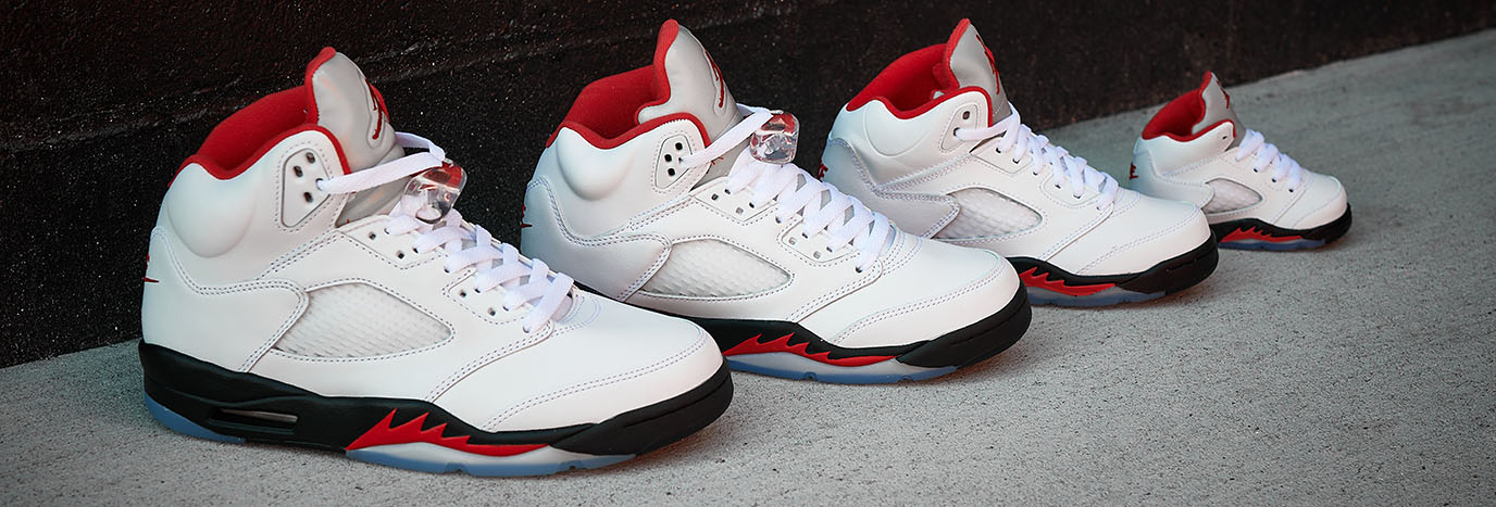 Score a piece of history with the AJ 5 'Fire Red' - JD Sports US