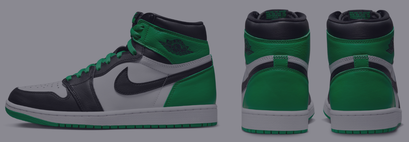 エア ジョーダン 1 HIGH Black and Lucky Green Air Jordan 1 High 